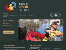 Tablet Screenshot of animalrescuetraining.com